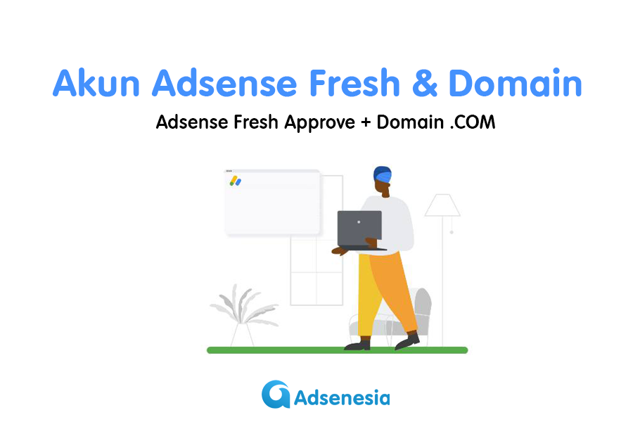 Jual Akun Adsense Fresh Approve + Domain .com Murah
